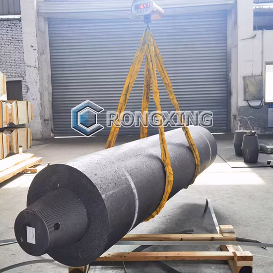 Eletrodo de grafite UHP 350mm com bicos para produção de aço