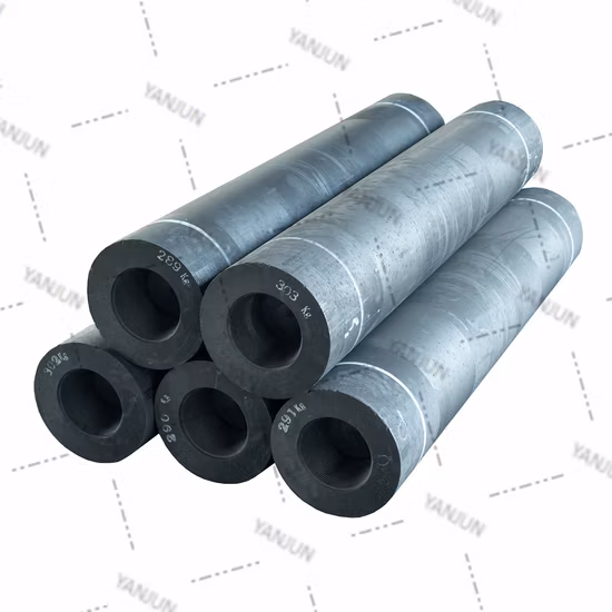 Eletrodos de grafite UHP com baixo teor de cinzas diâmetro 350 mm para fabricação de aço Lf Eaf